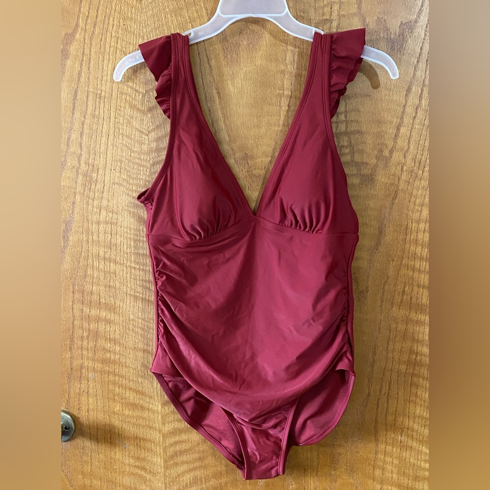 One Piece Swimsuit Size: Large (12/14) Red Kona Sol